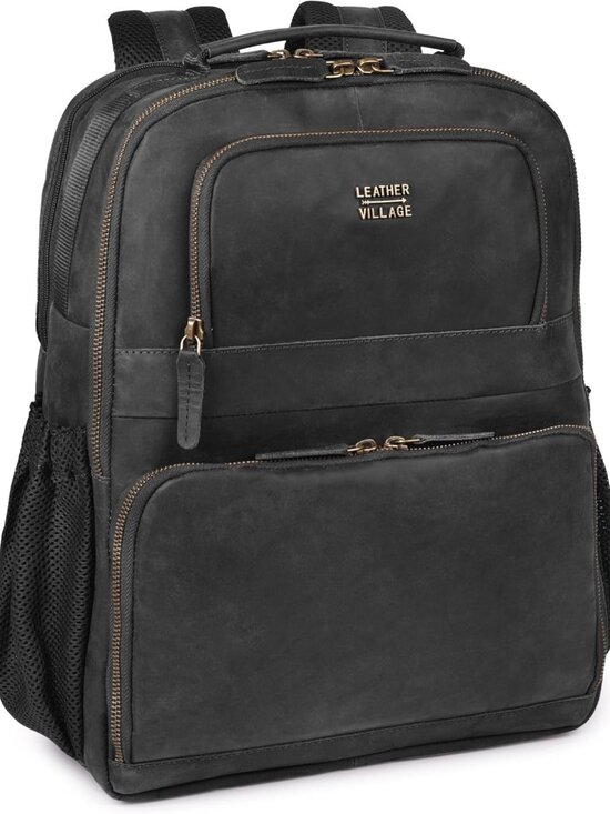 Premium Vintage Leather Laptop Backpack for Professionals